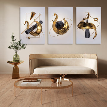 GOLD MARBLE, Set 3 piese